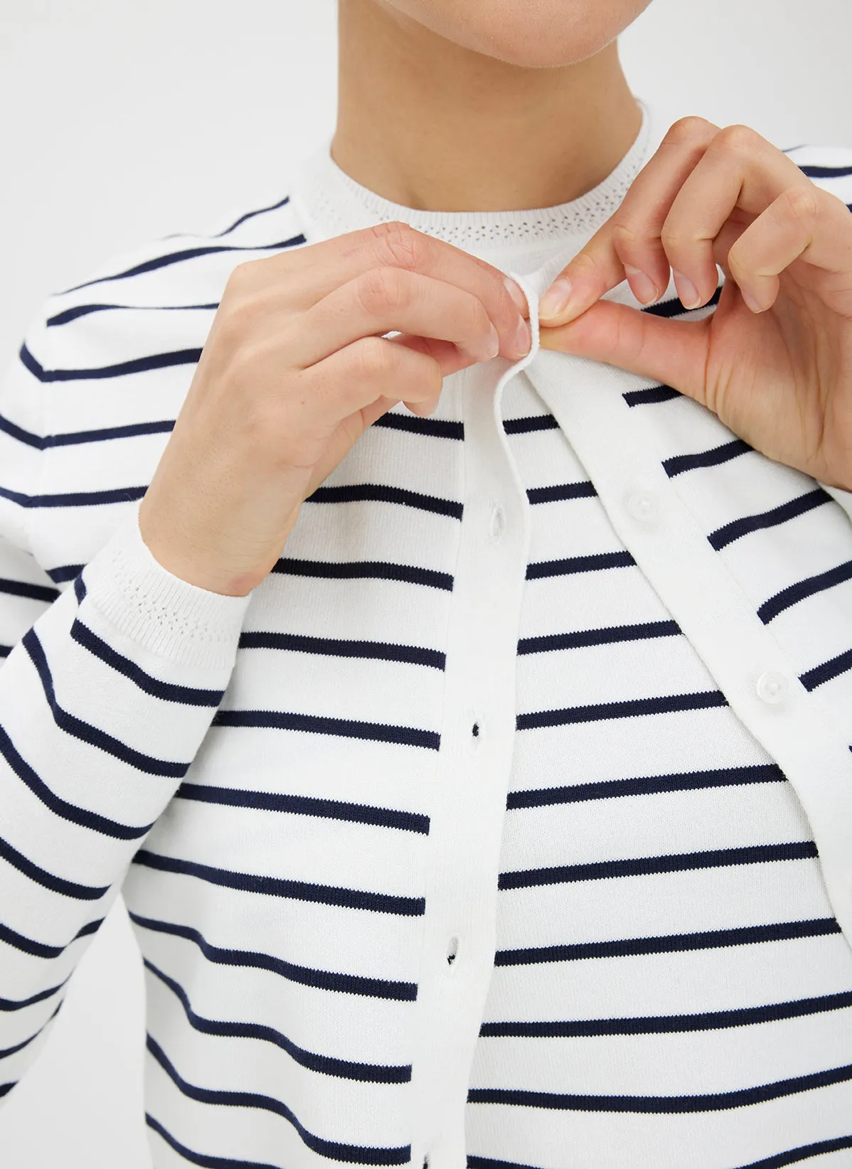 Nolita Cropped Fitted Cardigan sold by Kit and Ace product image thumbnail 5