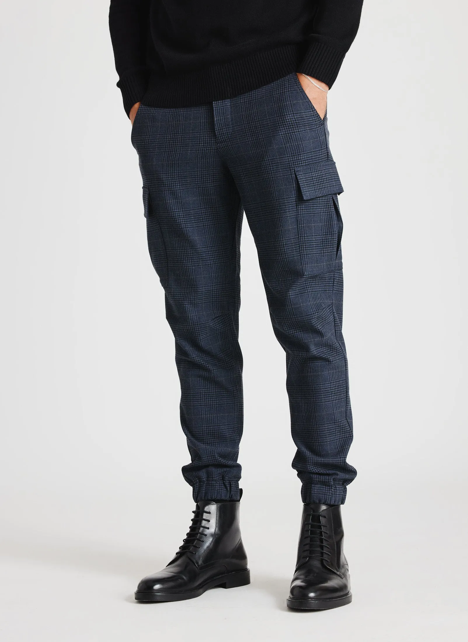Recycled Suiting Cargo Pants sold by Kit and Ace