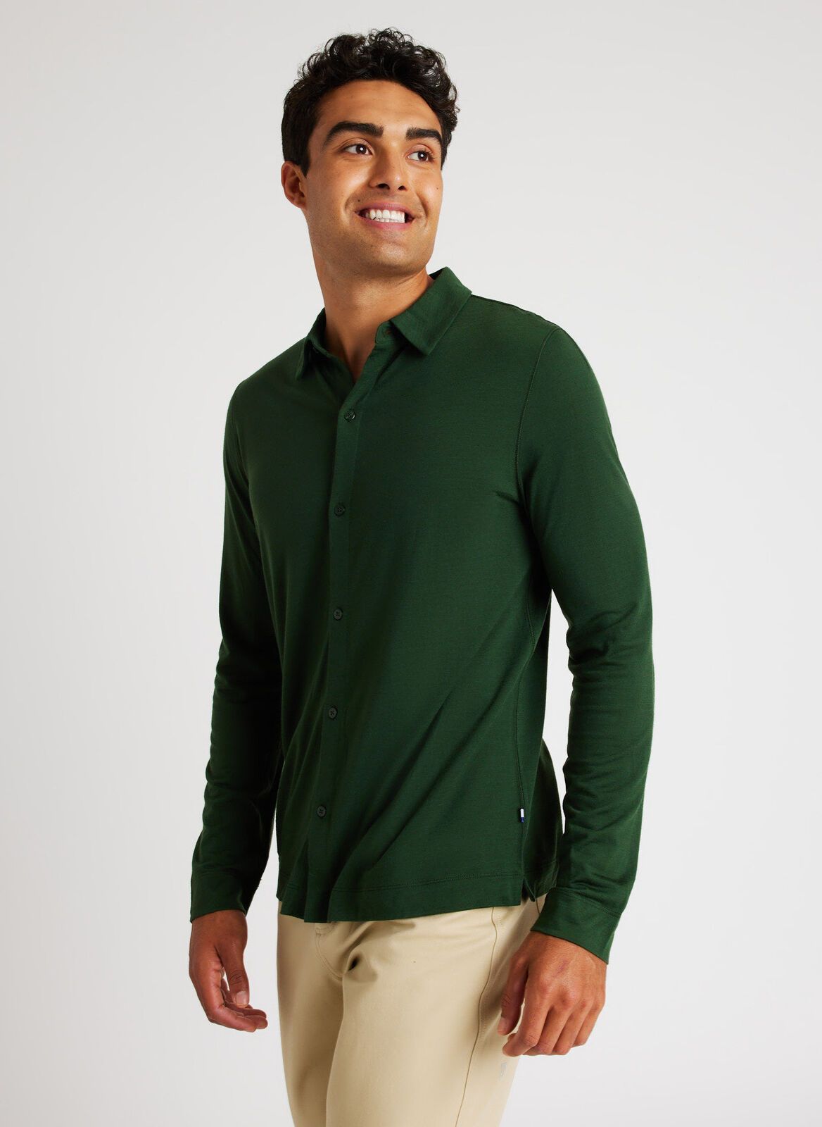 Merino Jersey Button-Up Shirt sold by Kit and Ace product image thumbnail 14