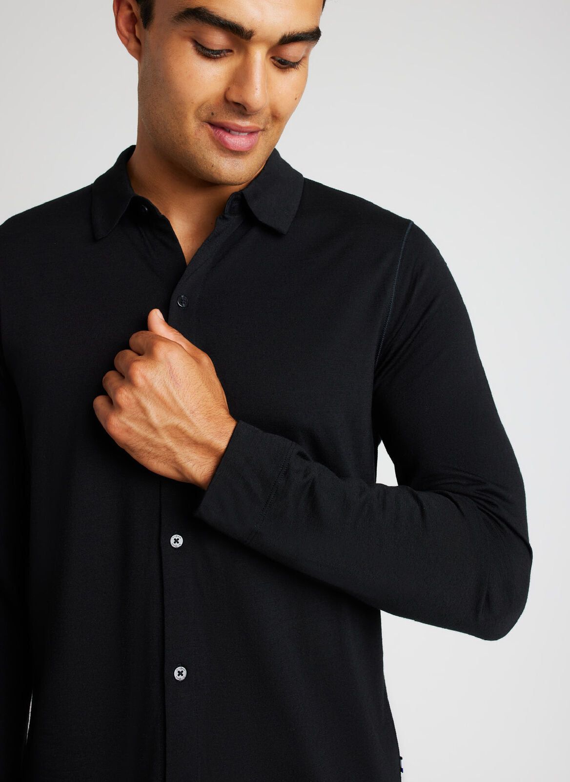 Merino Jersey Button-Up Shirt sold by Kit and Ace product image thumbnail 10