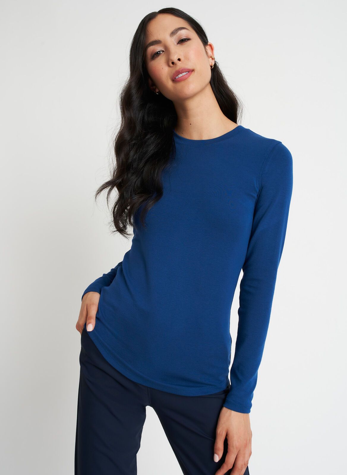 Kit Long Sleeve Crewneck Tee sold by Kit and Ace product image thumbnail 26