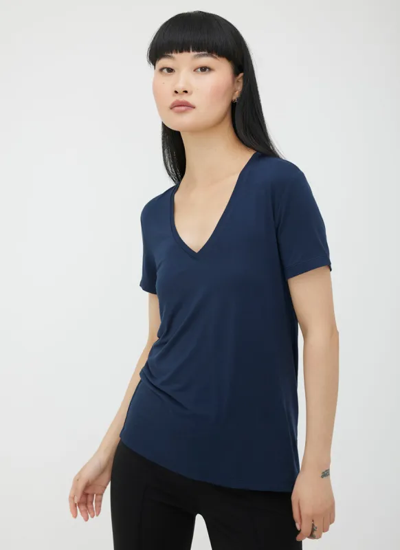 Charlotte V-Neck T-Shirt sold by Kit and Ace