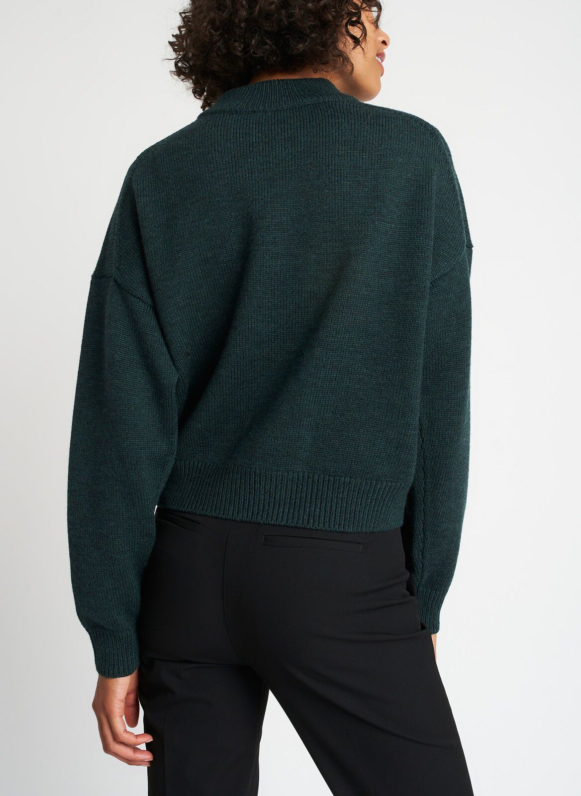 Merino Chunky Cropped Sweater sold by Kit and Ace product image thumbnail 8