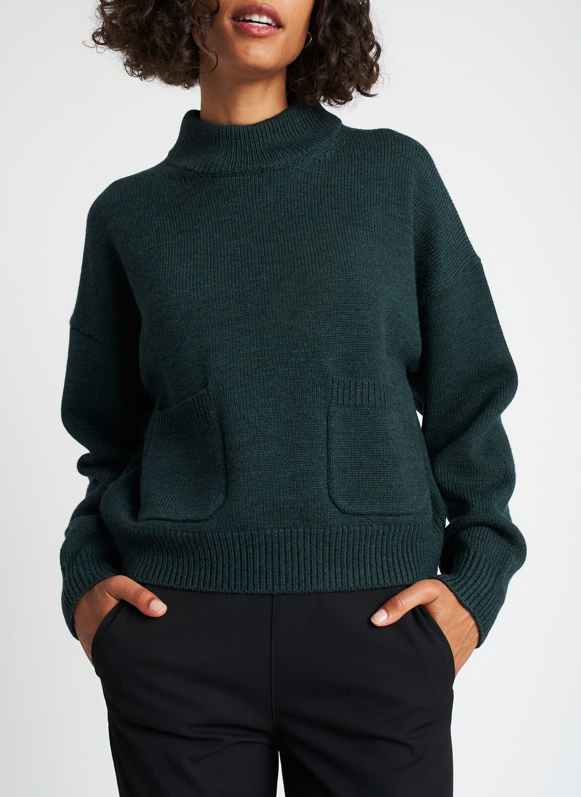 Merino Chunky Cropped Sweater sold by Kit and Ace product image thumbnail 6