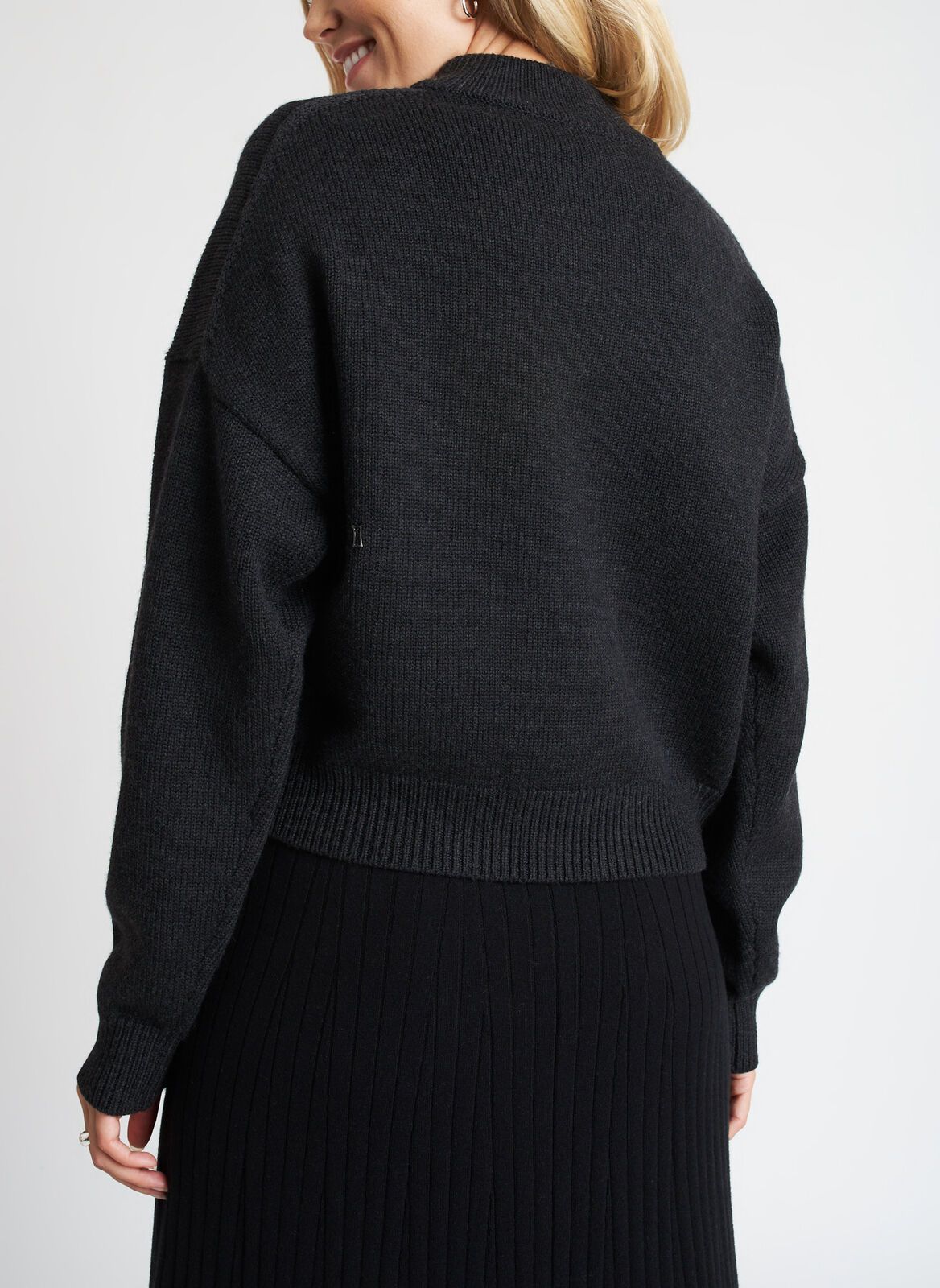 Merino Chunky Cropped Sweater sold by Kit and Ace product image thumbnail 3