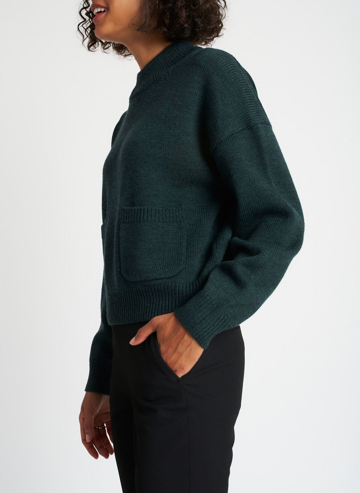 Merino Chunky Cropped Sweater sold by Kit and Ace product image thumbnail 7