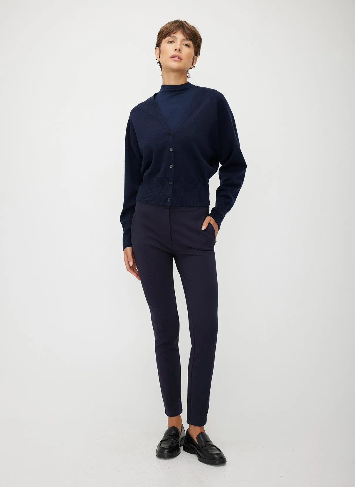 Transition Fine Gauge Merino Cardigan sold by Kit and Ace