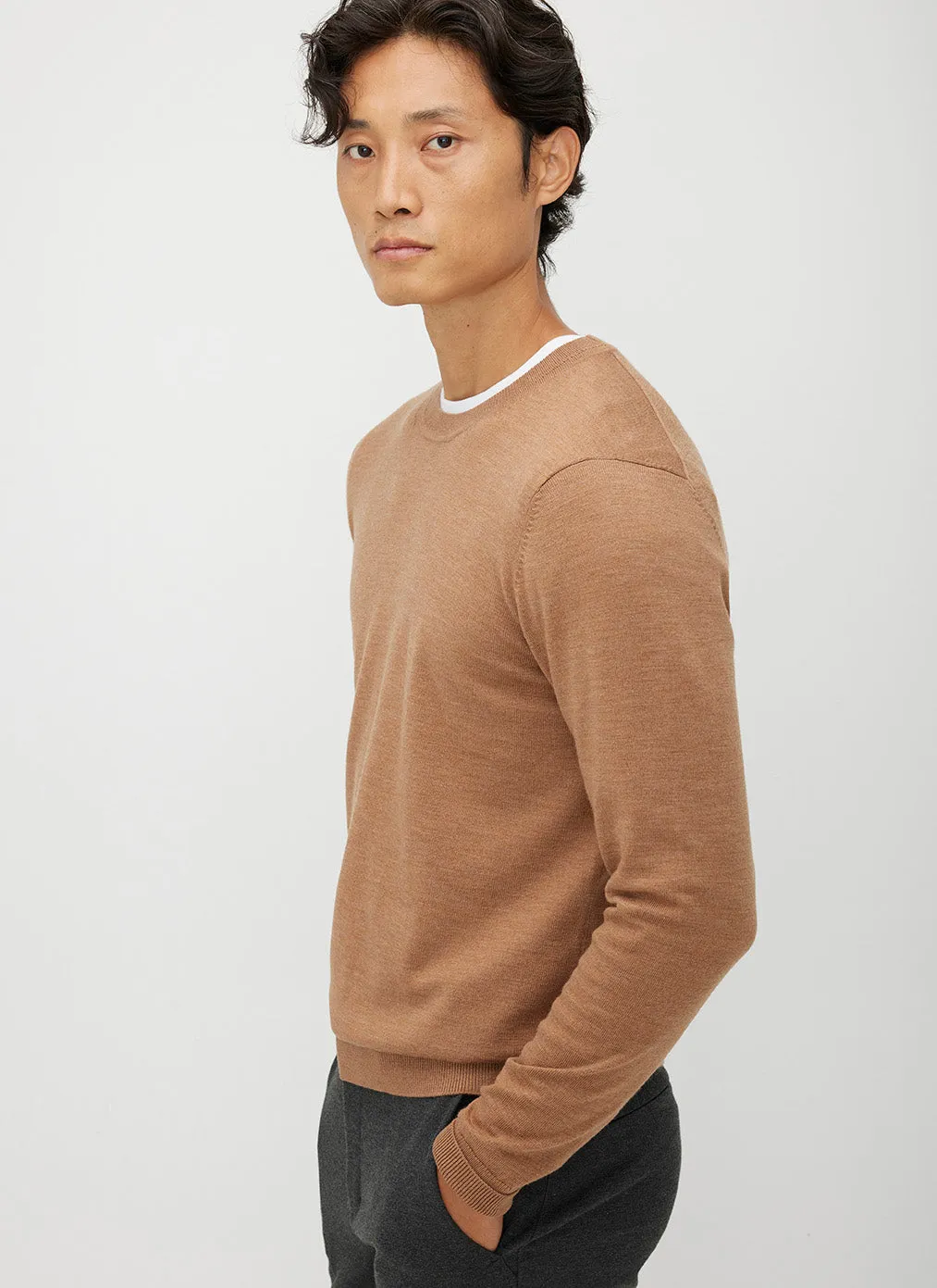 Hillside Merino Crewneck Sweater sold by Kit and Ace product image thumbnail 3