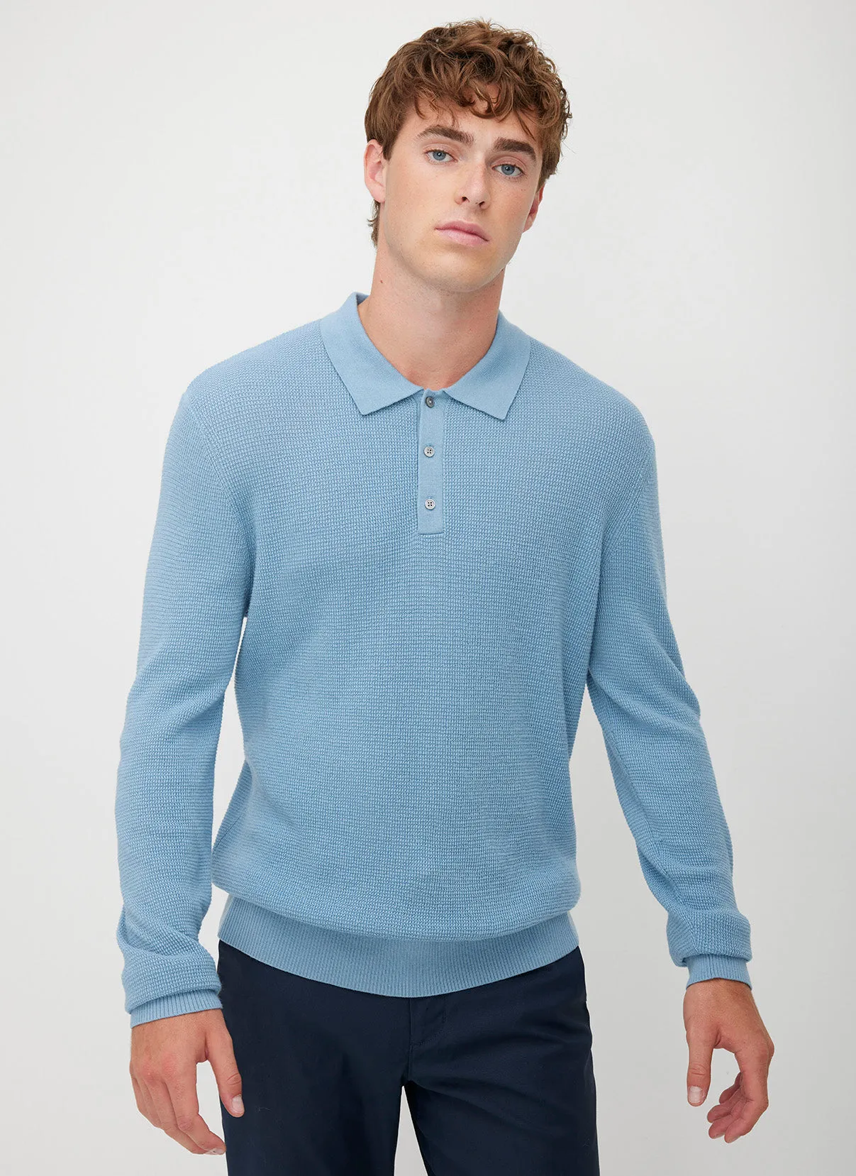 Timeless Merino Polo Sweater sold by Kit and Ace product image thumbnail 2