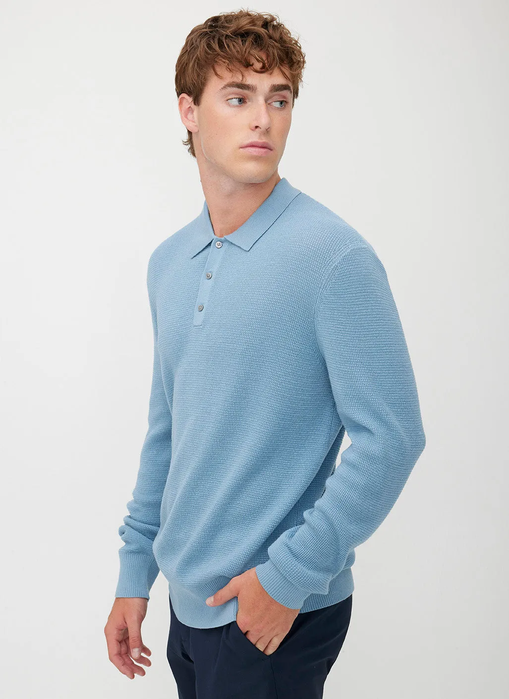 Timeless Merino Polo Sweater sold by Kit and Ace product image thumbnail 4