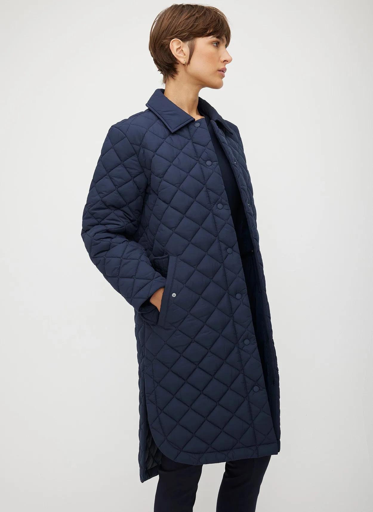 Oslo Recycled Quilted Coat sold by Kit and Ace product image thumbnail 3