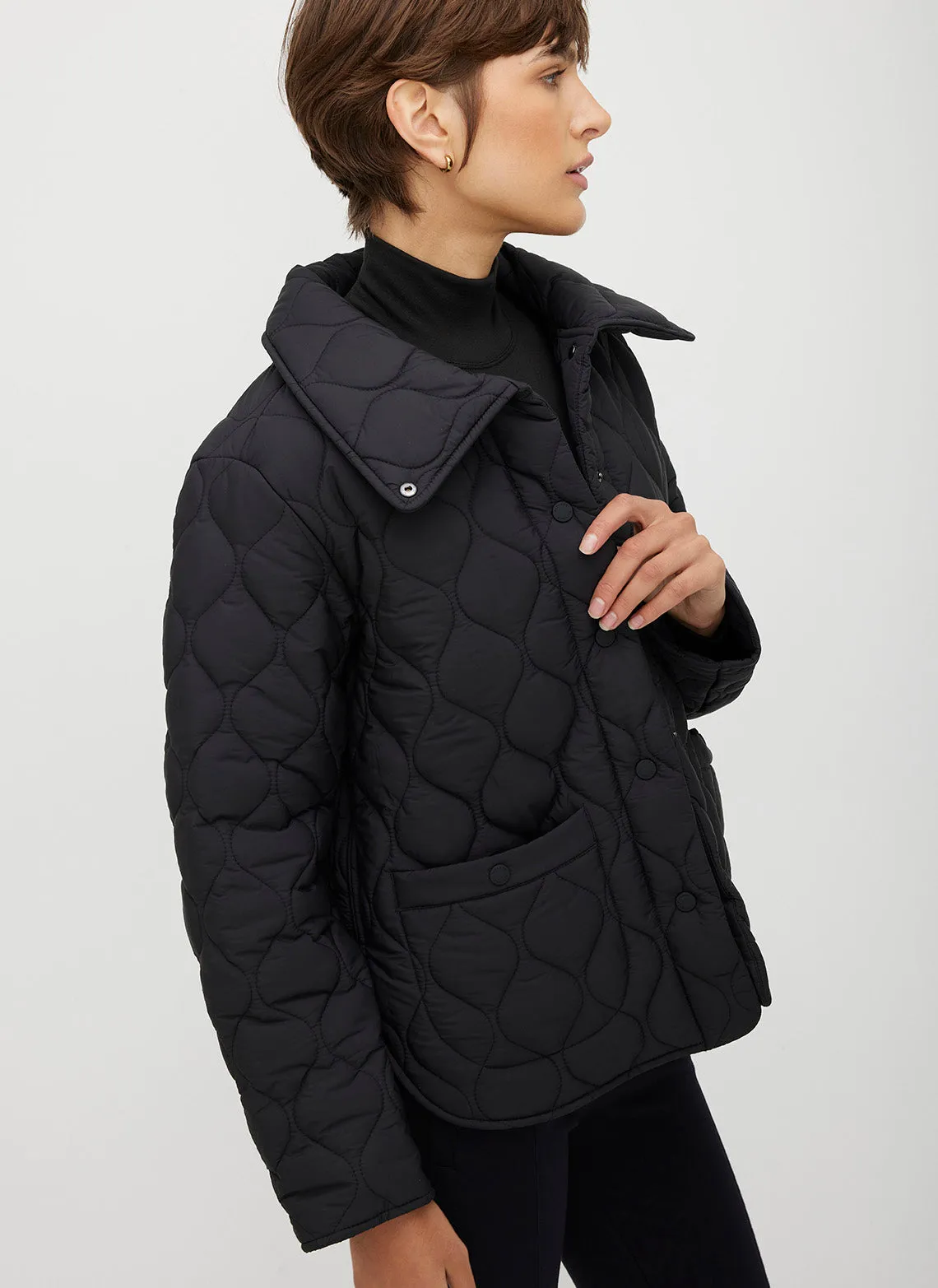 Oslo Recycled Quilted Jacket sold by Kit and Ace product image thumbnail 3