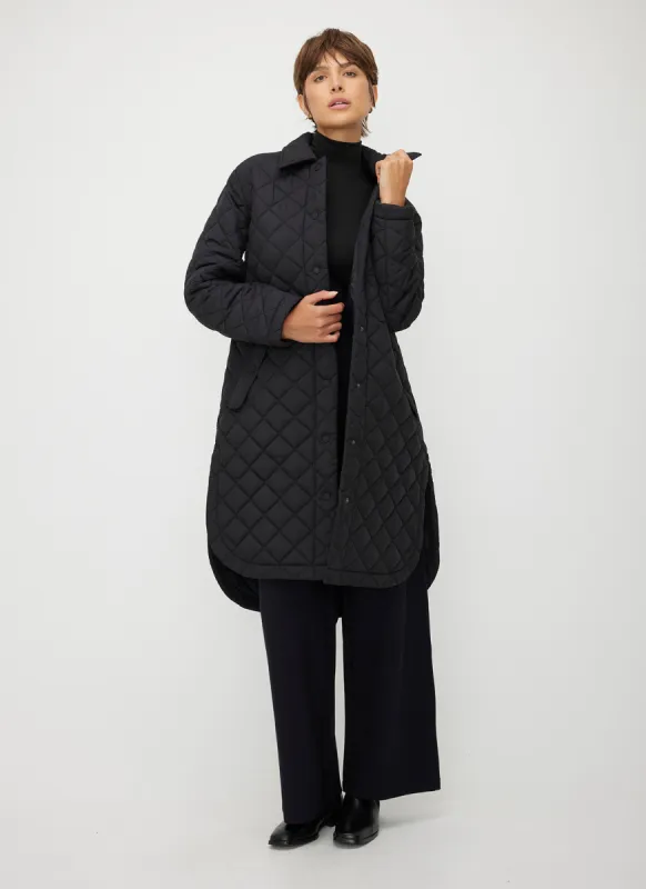 Oslo Recycled Quilted Coat sold by Kit and Ace