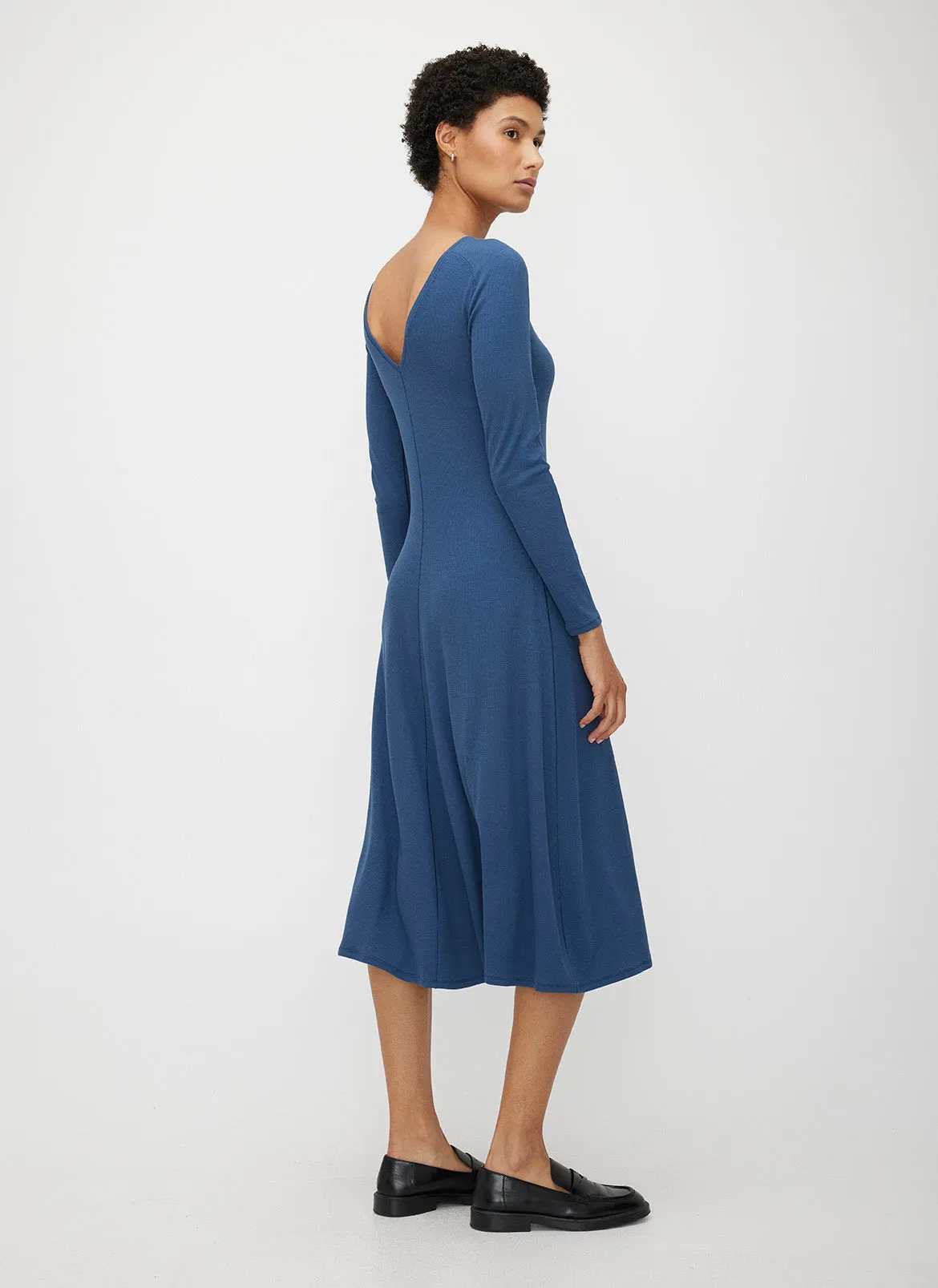 Poise High Neck V-Back Dress sold by Kit and Ace product image thumbnail 3