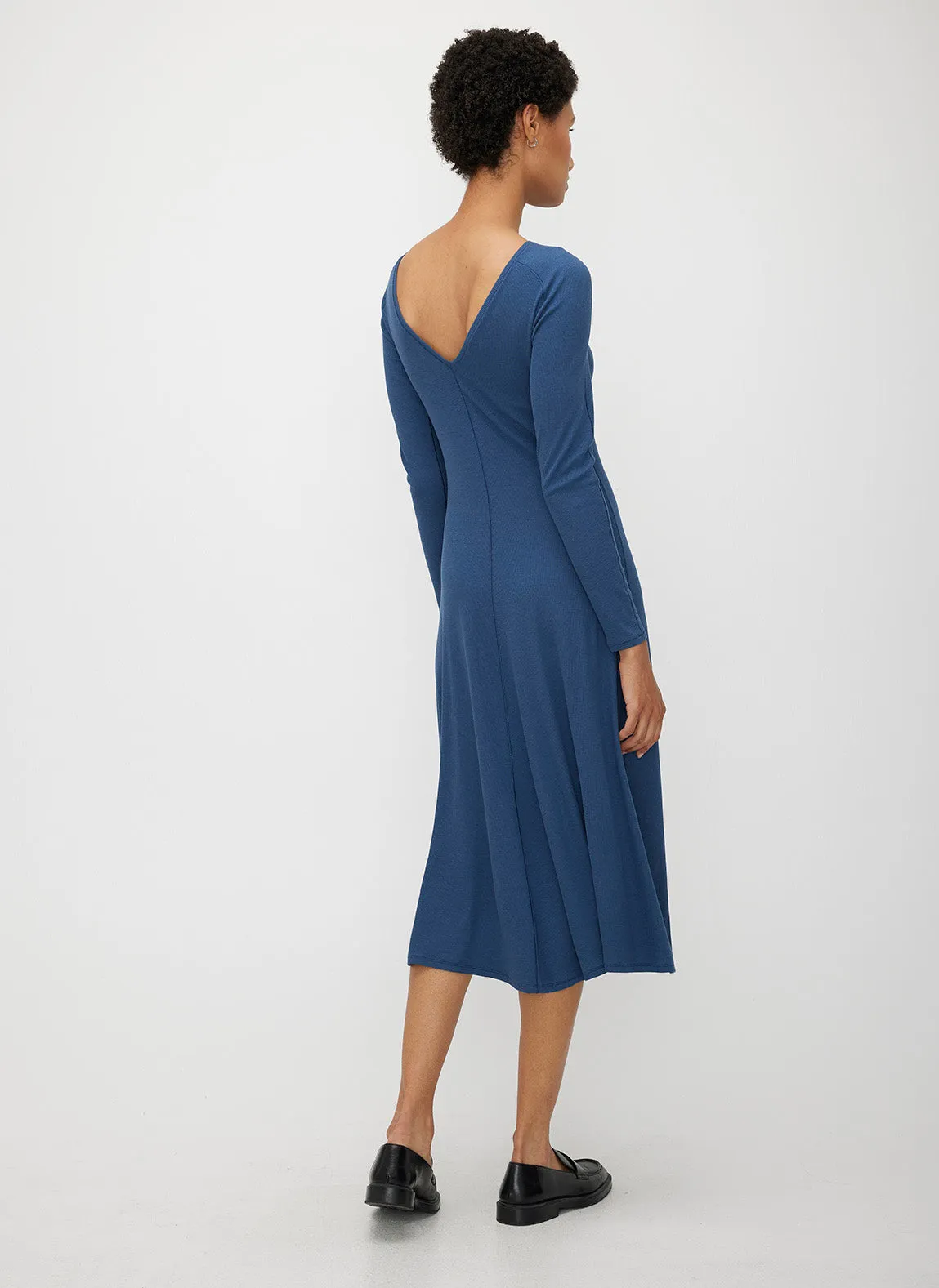 Poise High Neck V-Back Dress sold by Kit and Ace product image thumbnail 4