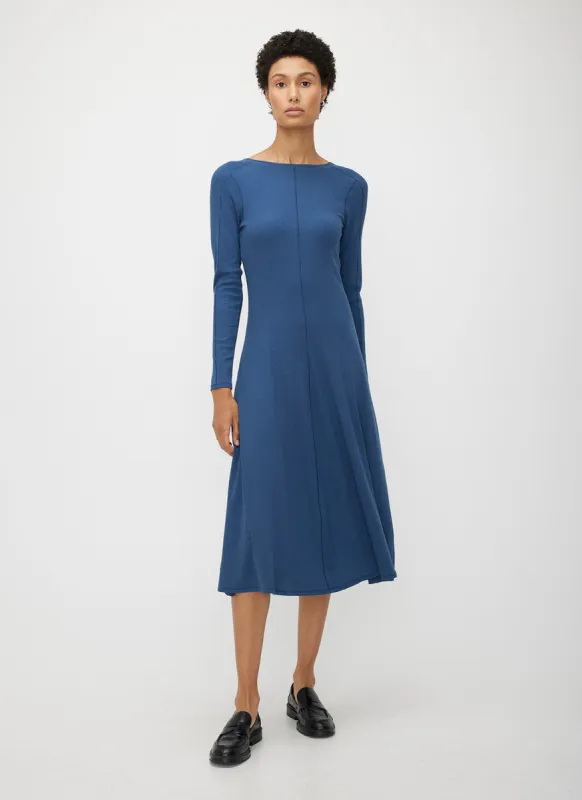 Poise High Neck V-Back Dress sold by Kit and Ace