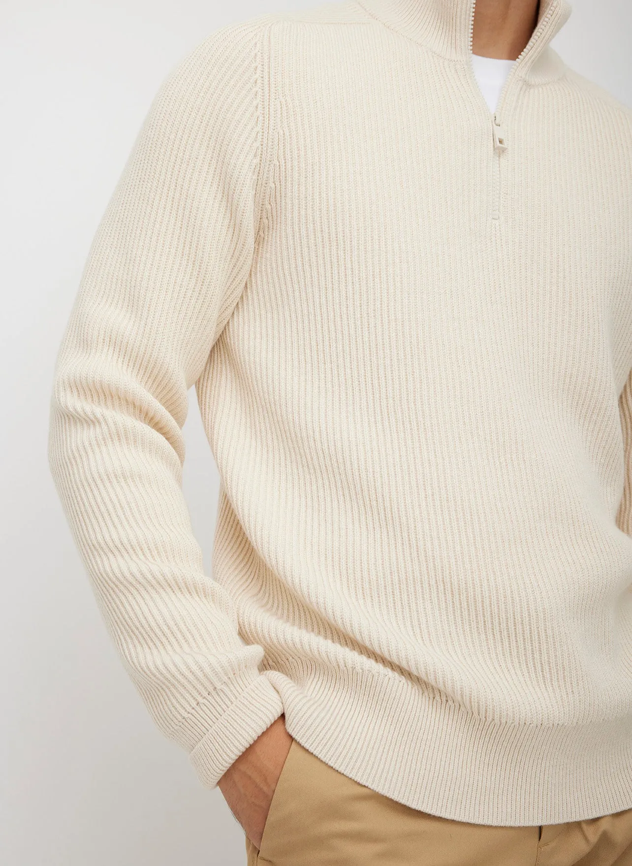 Merino Cotton Pullover Zip Sweater sold by Kit and Ace product image thumbnail 5