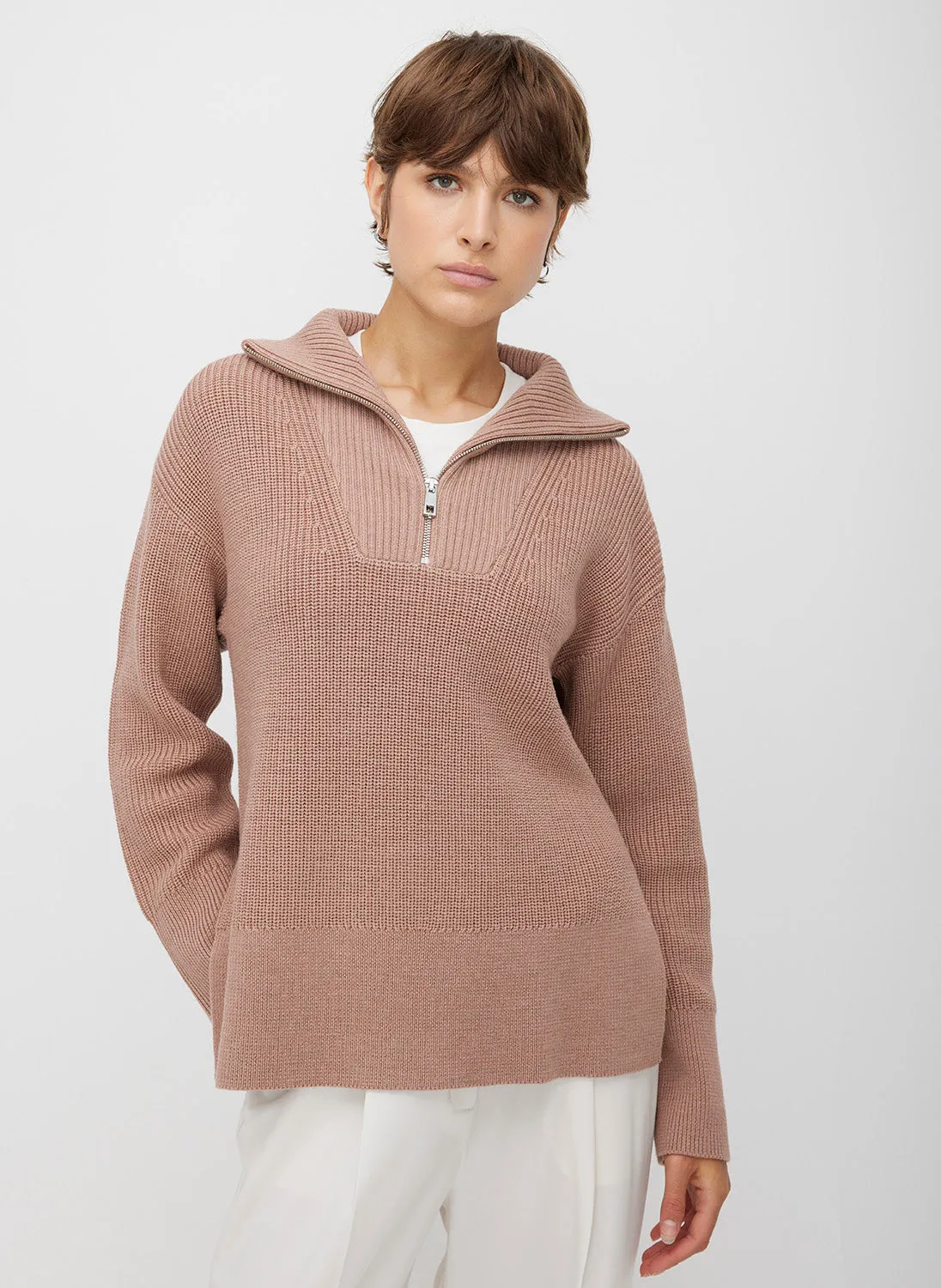 Apres 1/4 Zip Merino Sweater sold by Kit and Ace product image thumbnail 2