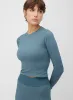 Seamless Cropped Long Sleeve Tee sold by Kit and Ace