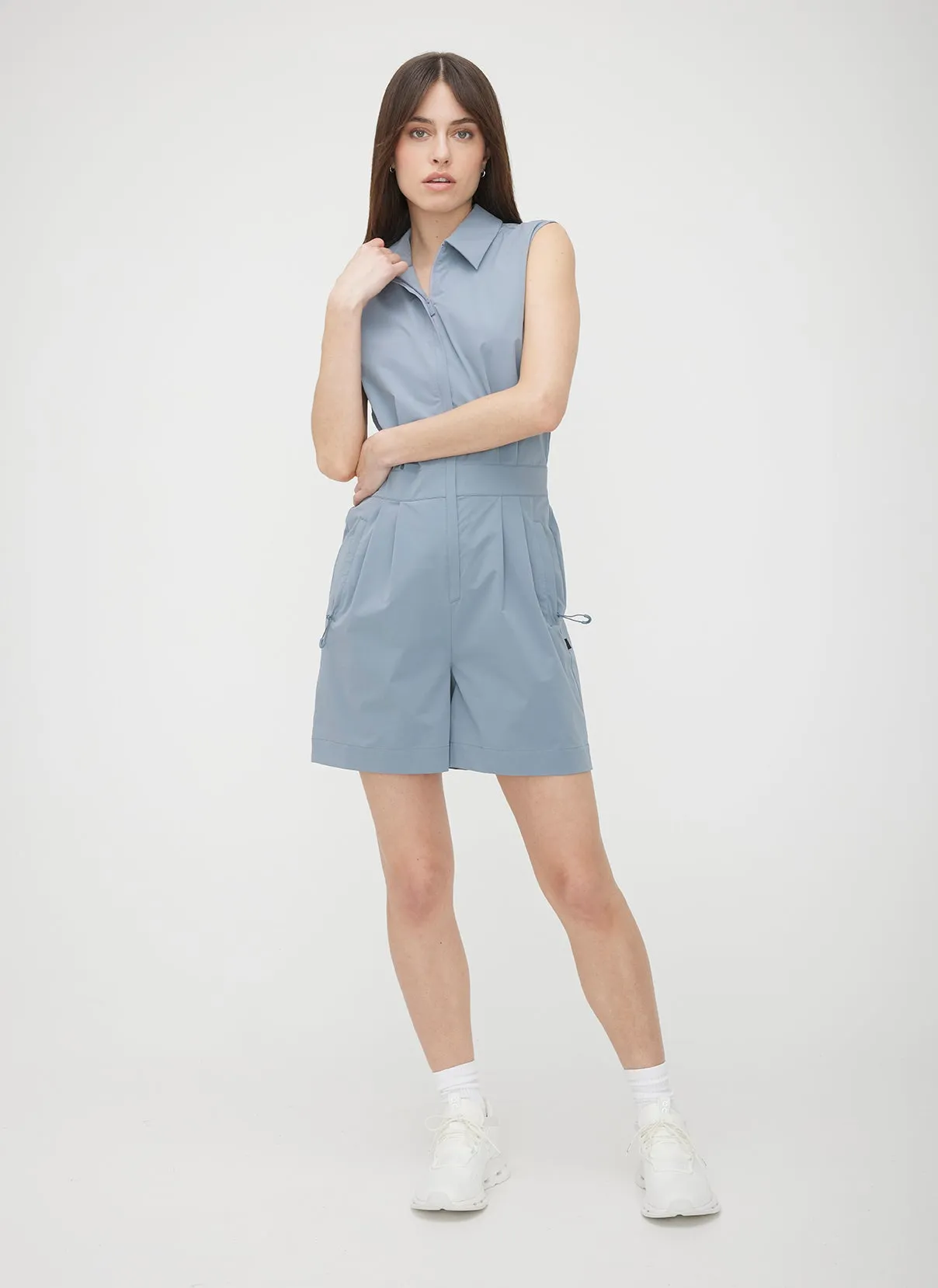 Madison Sleeveless Short Jumpsuit sold by Kit and Ace product image thumbnail 2