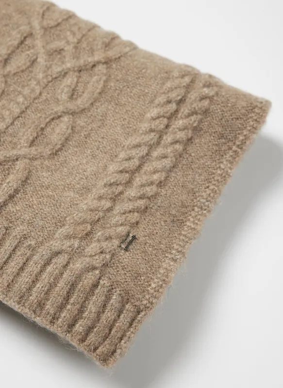 Uptown Cable Knit Scarf sold by Kit and Ace