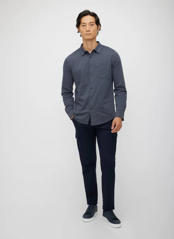 City Tech Long Sleeve Classic Fit Textured Shirt sold by Kit and Ace
