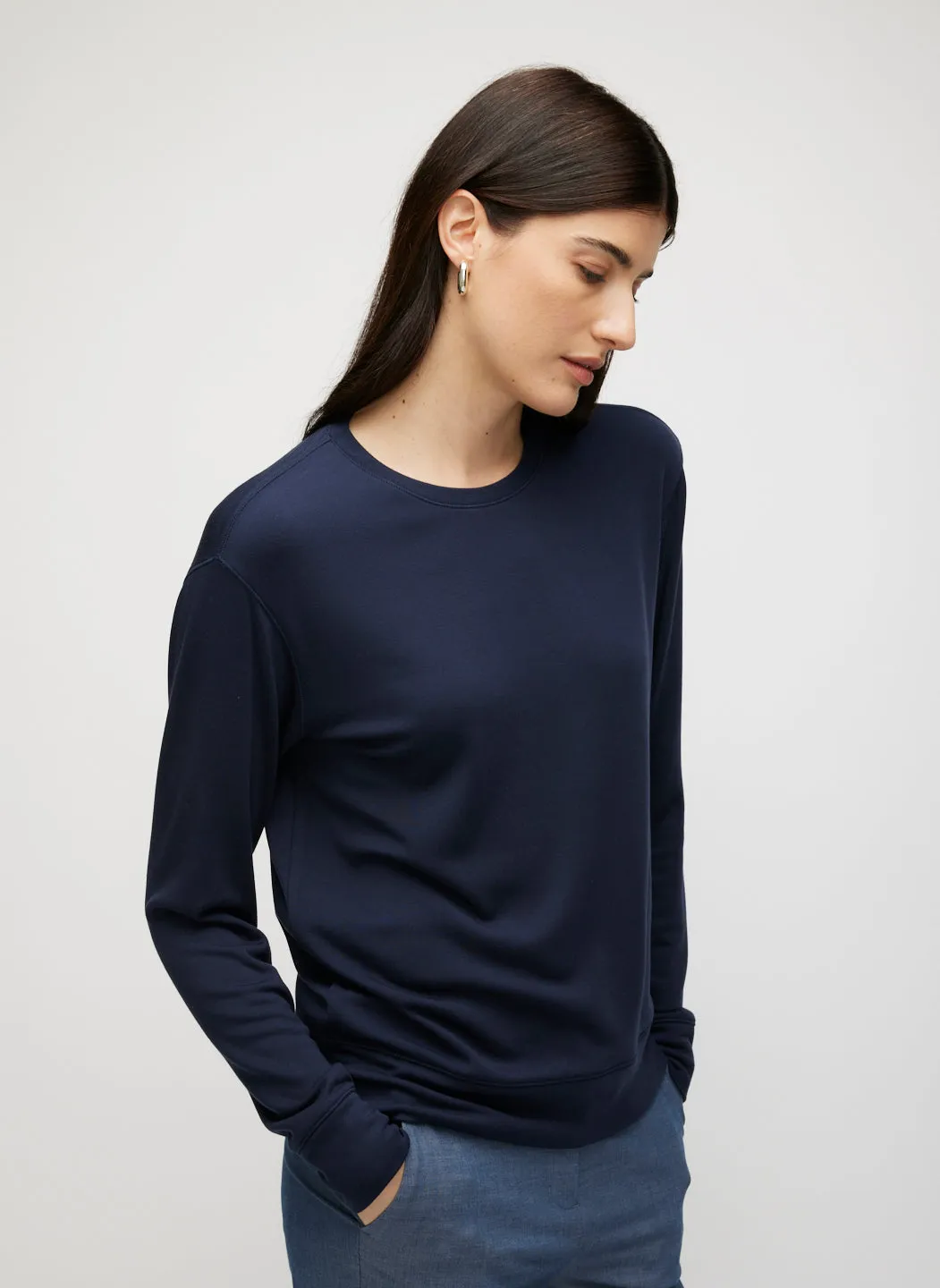 Devon Long Sleeve Pullover sold by Kit and Ace