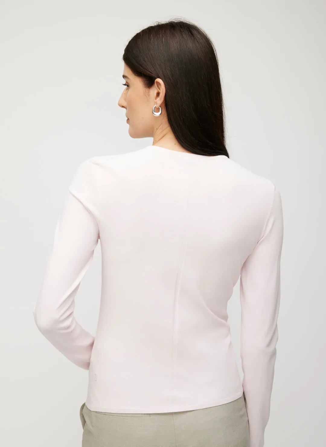 Farrah Slim Fit Long Sleeve Crewneck Sweater sold by Kit and Ace product image thumbnail 3