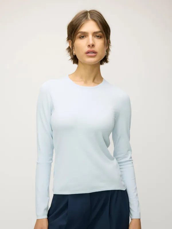 Farrah Slim Fit Long Sleeve Crewneck Sweater sold by Kit and Ace