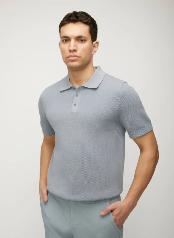Bennet Pique Knit Polo Sweater sold by Kit and Ace