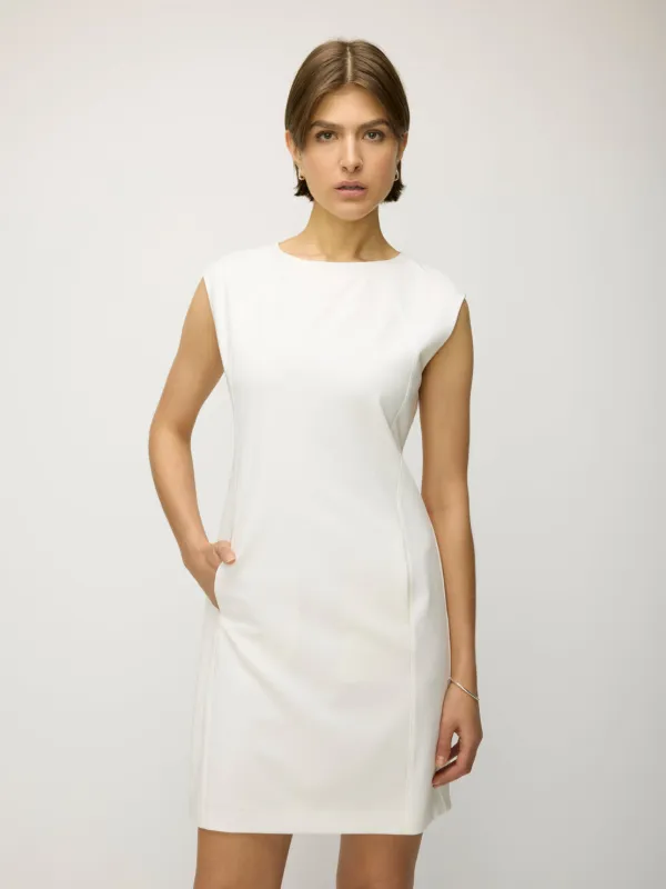 Pursuit Capsleeve Shift Dress sold by Kit and Ace