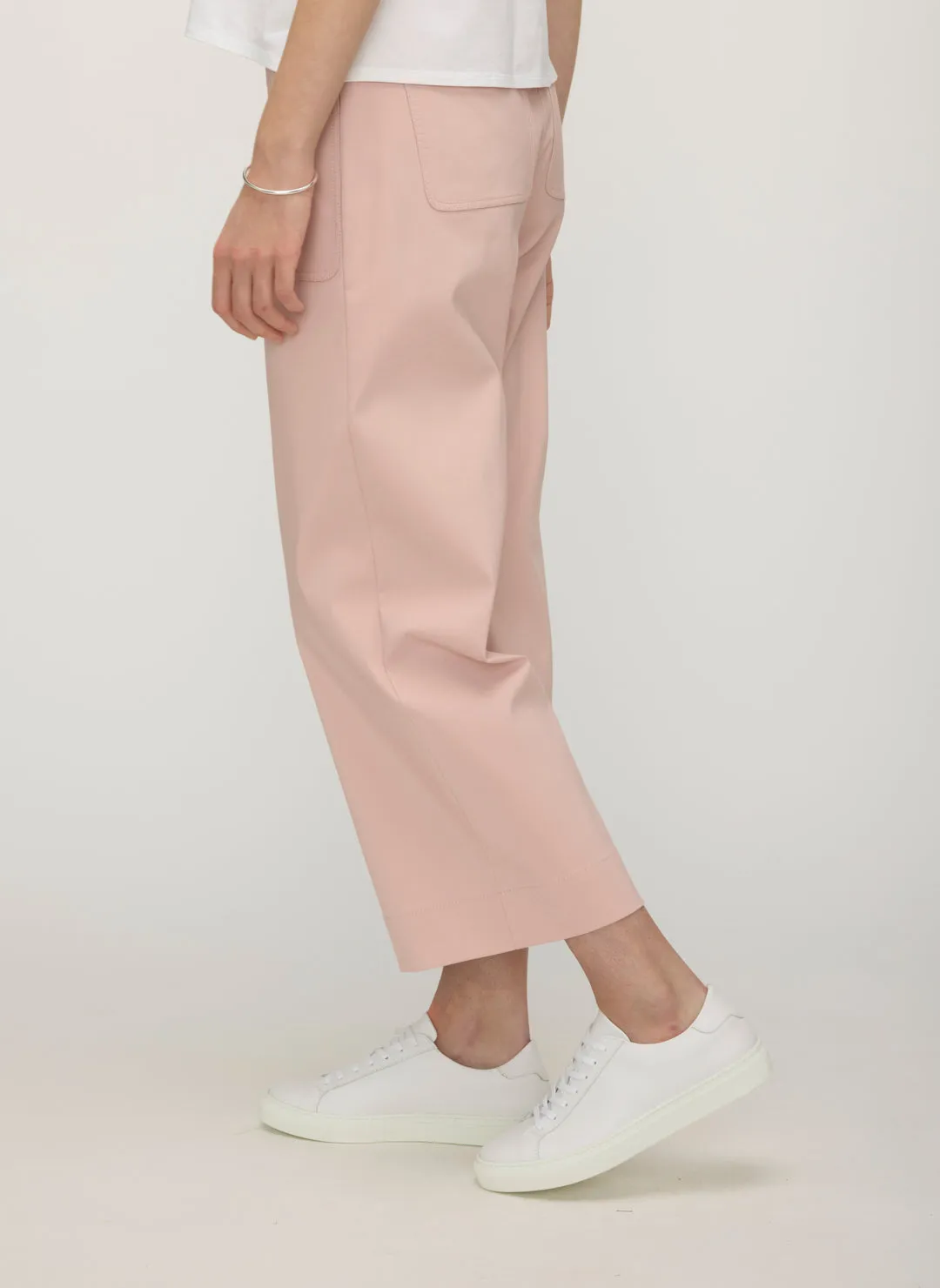 Colette Cropped Wide Leg Twill Pants sold by Kit and Ace product image thumbnail 5