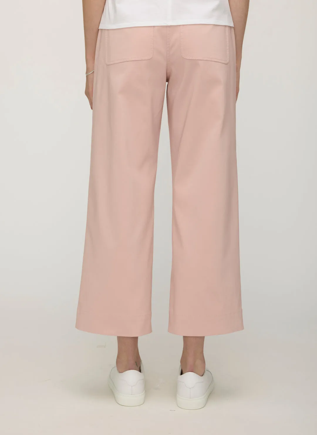 Colette Cropped Wide Leg Twill Pants sold by Kit and Ace product image thumbnail 4