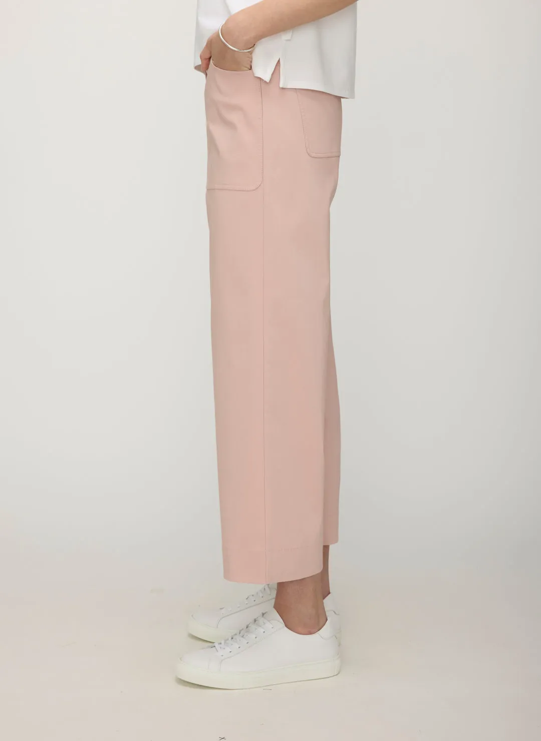 Colette Cropped Wide Leg Twill Pants sold by Kit and Ace product image thumbnail 3