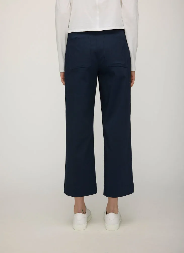 Colette Cropped Wide Leg Twill Pants sold by Kit and Ace product image thumbnail 3
