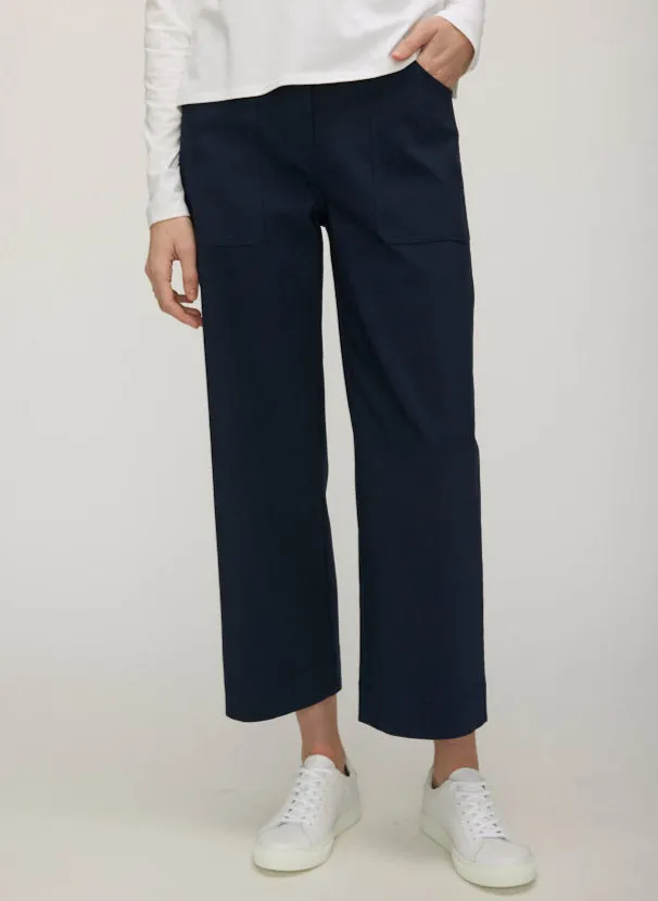 Colette Cropped Wide Leg Twill Pants sold by Kit and Ace
