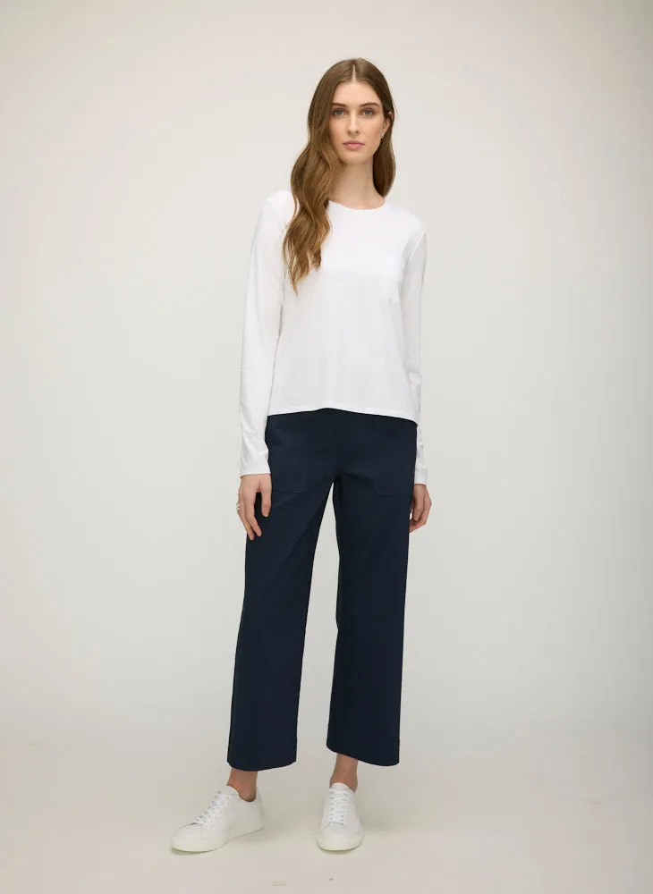 Colette Cropped Wide Leg Twill Pants sold by Kit and Ace product image thumbnail 2