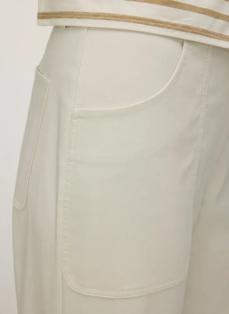 Colette Cropped Wide Leg Twill Pants sold by Kit and Ace product image thumbnail 4
