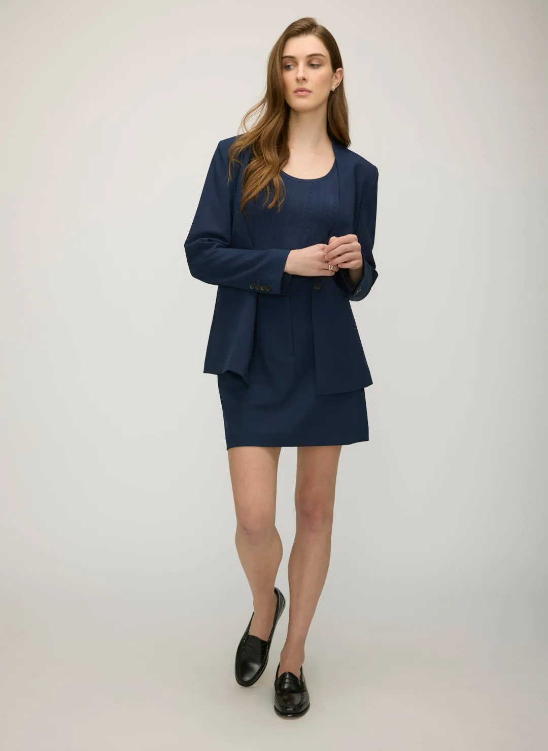 Prentice Soft Suiting Mini Skirt sold by Kit and Ace