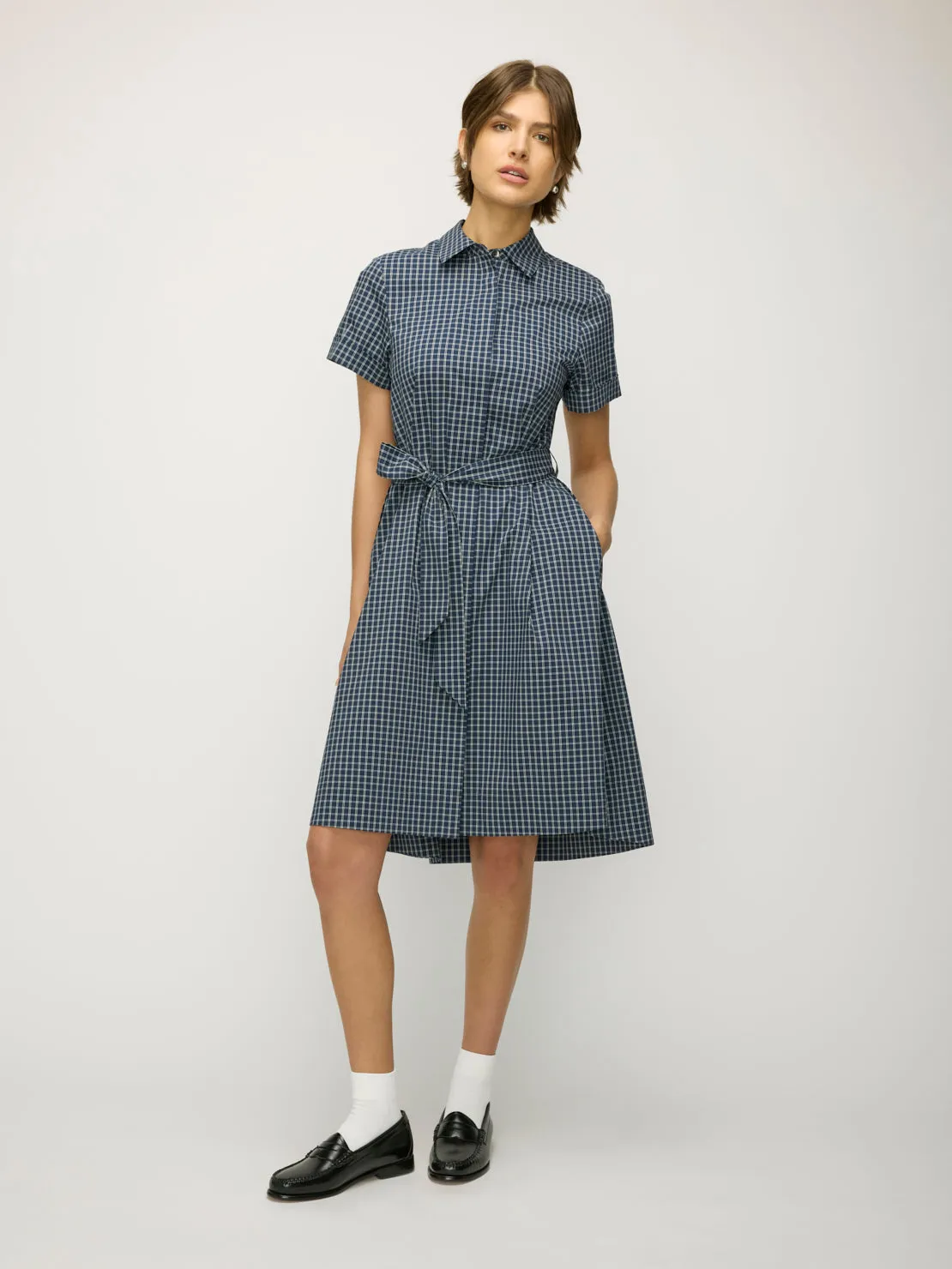 Metier Short Sleeve Shirt Dress sold by Kit and Ace