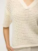 Crawford Relaxed Crochet Polo sold by Kit and Ace