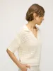 Crawford Relaxed Crochet Polo sold by Kit and Ace