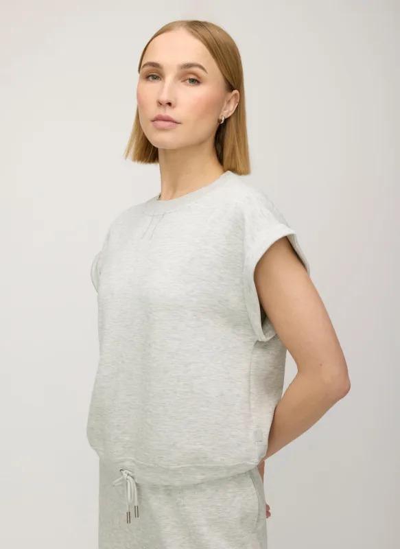 Sophia Cropped Sweatshirt Tank sold by Kit and Ace