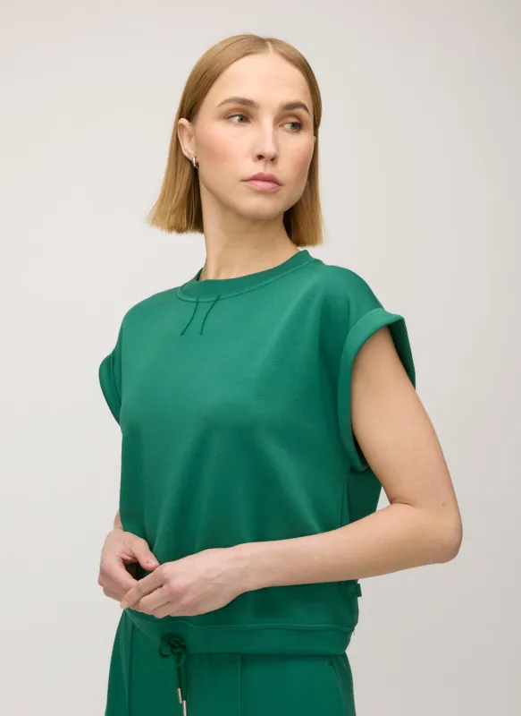 Sophia Cropped Sweatshirt Tank sold by Kit and Ace