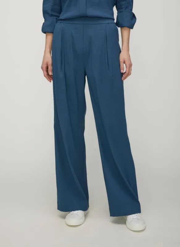 Lyon Pleat Front Wide Leg Pants sold by Kit and Ace