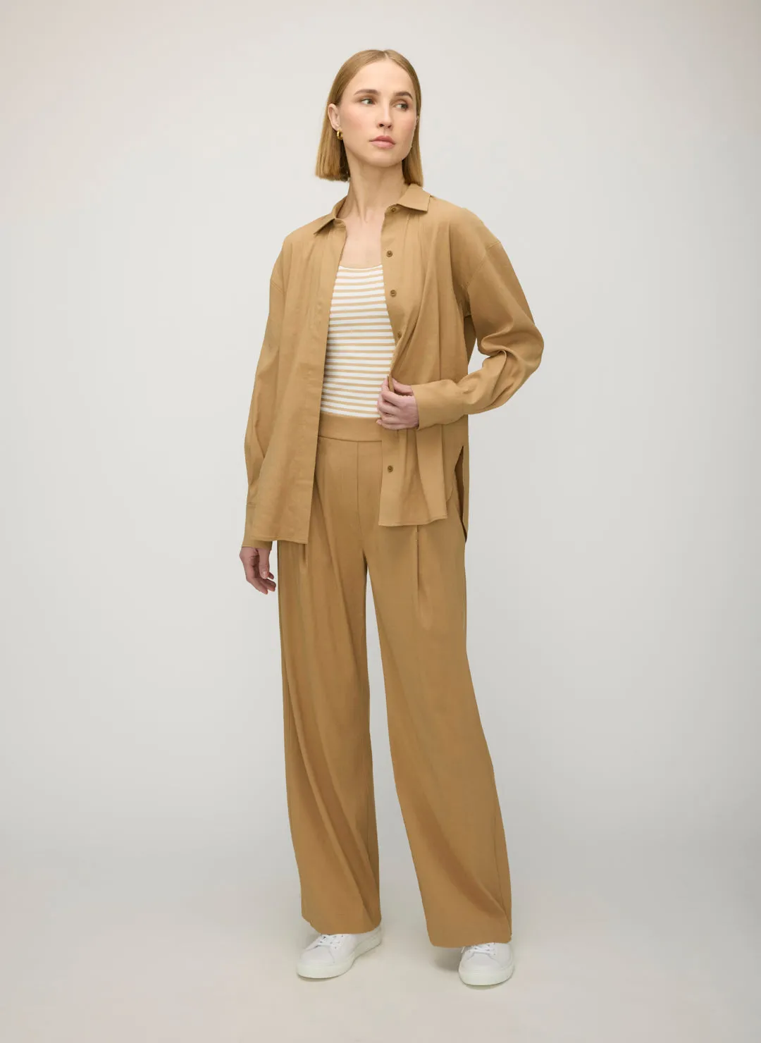 Marbella Linen Boyfriend Shirt sold by Kit and Ace product image thumbnail 2