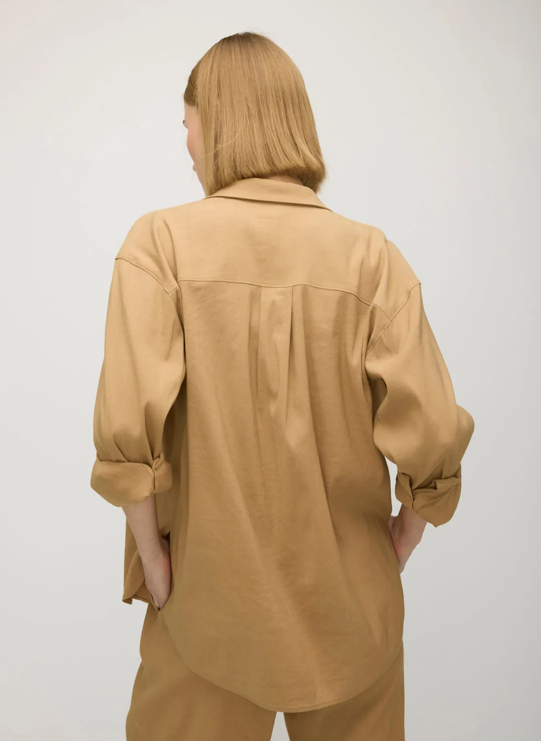 Marbella Linen Boyfriend Shirt sold by Kit and Ace product image thumbnail 3