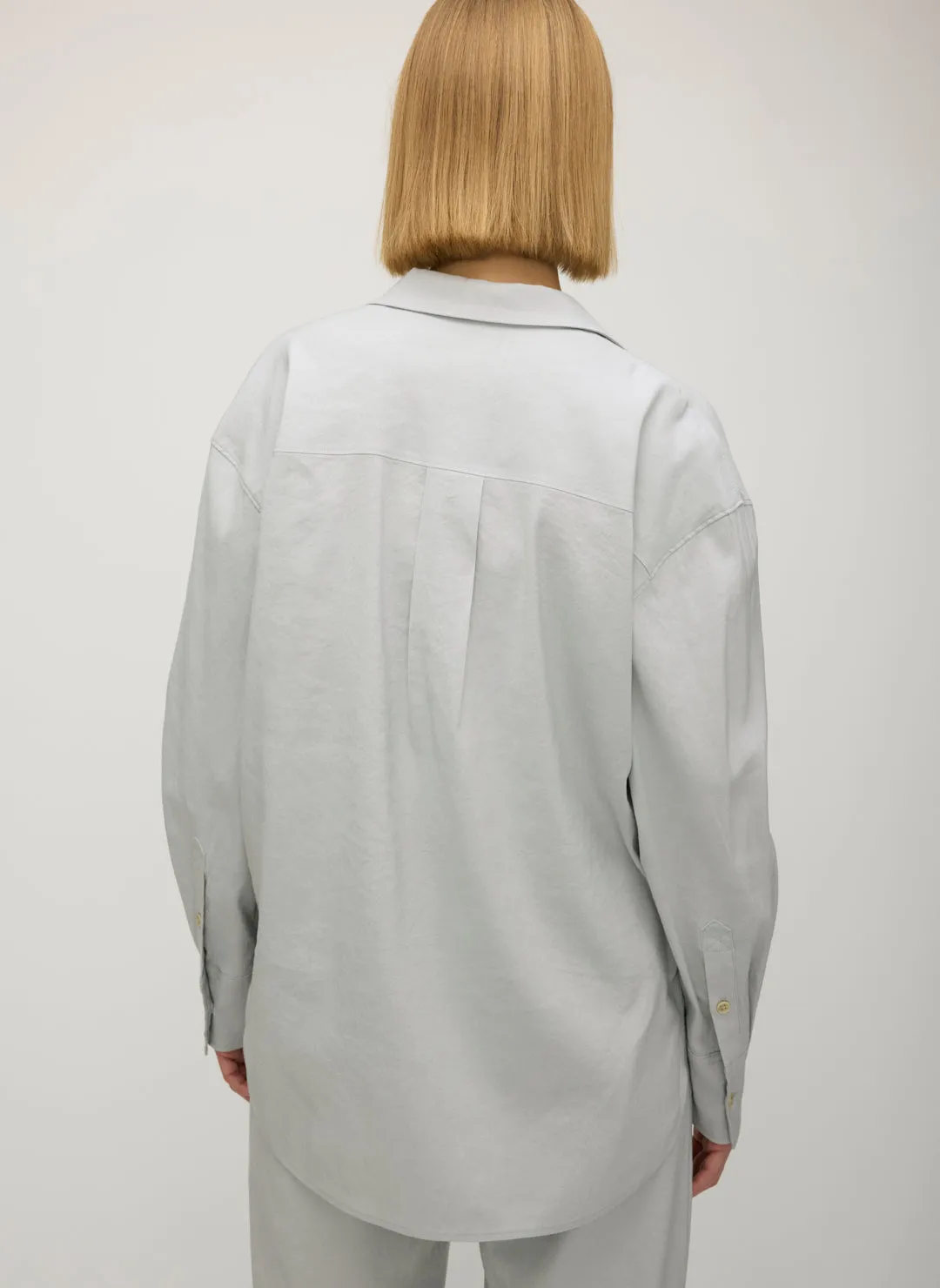 Marbella Linen Boyfriend Shirt sold by Kit and Ace product image thumbnail 4