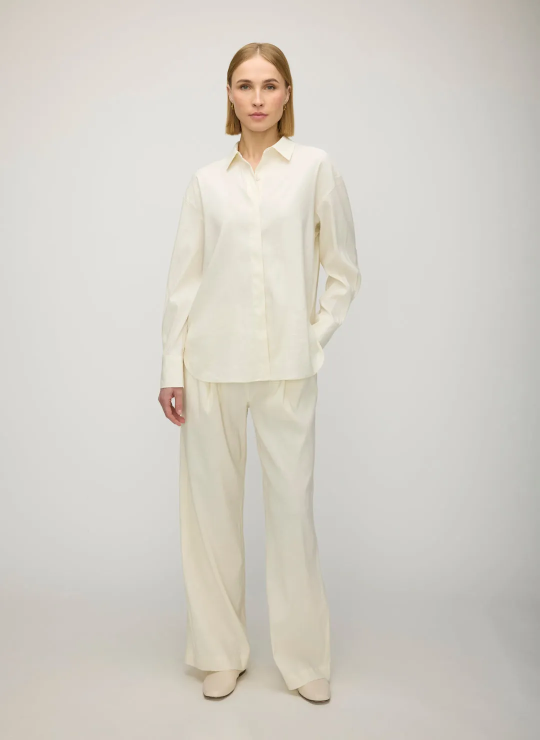 Marbella Linen Boyfriend Shirt sold by Kit and Ace product image thumbnail 2