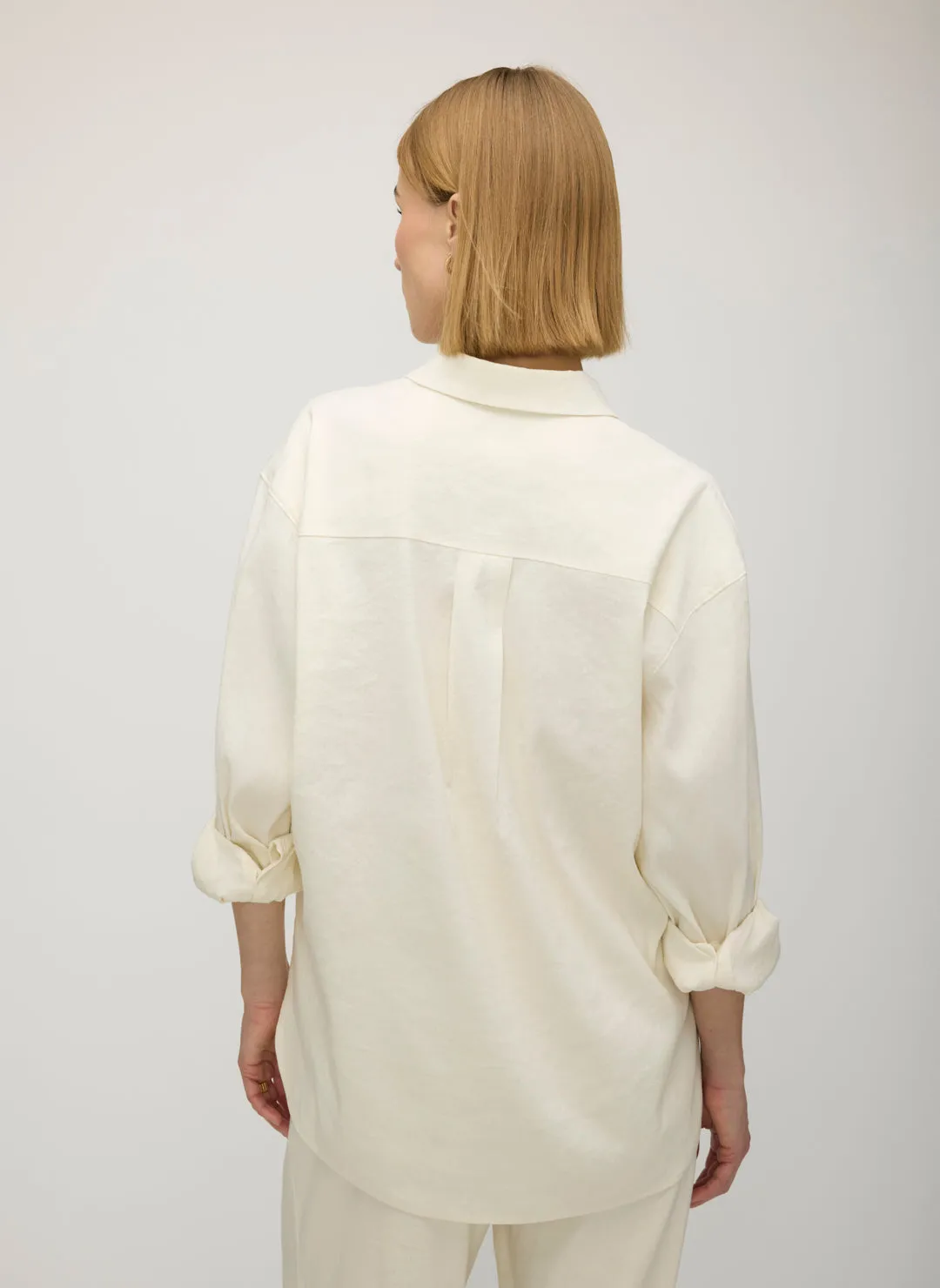 Marbella Linen Boyfriend Shirt sold by Kit and Ace product image thumbnail 3